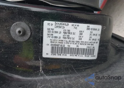 2002 Dodge Durango Slt Plus z USA, uszkodzony, nr VIN 1B4HS58N82F102122